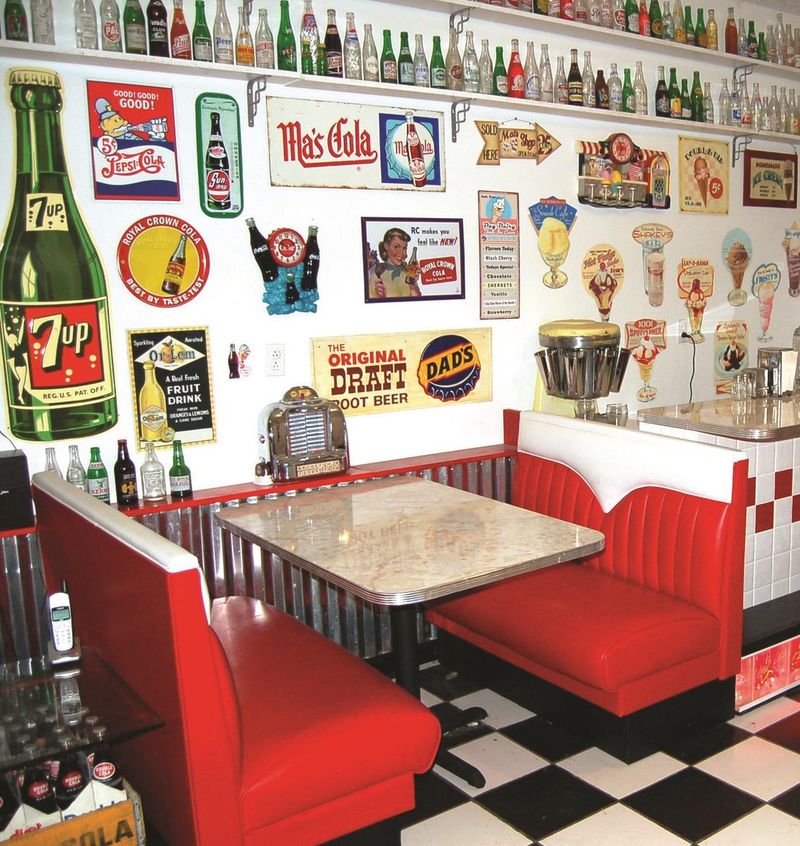 Retro Diner Booth Seating