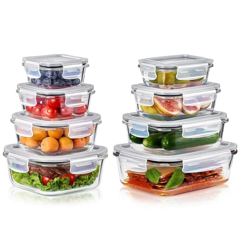 Stackable Glass Storage Containers
