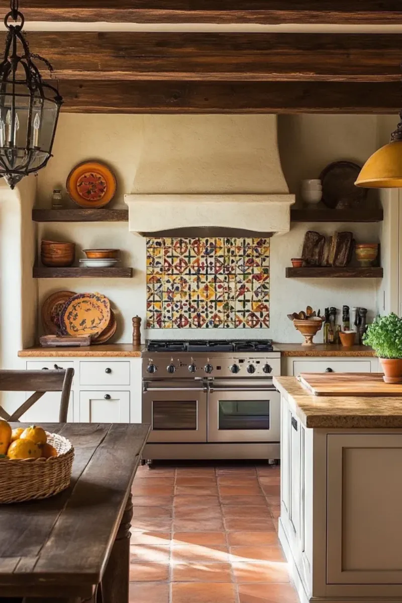 Spanish Revival + Terracotta & Painted Tile