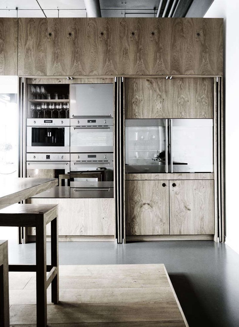 Hidden Appliances Behind Panels