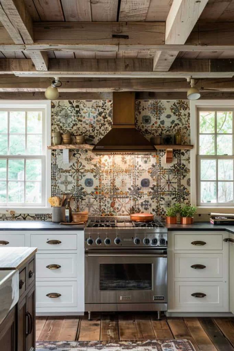 Vintage-Inspired Cement Tile: Patterned Stories Underfoot, Now Above