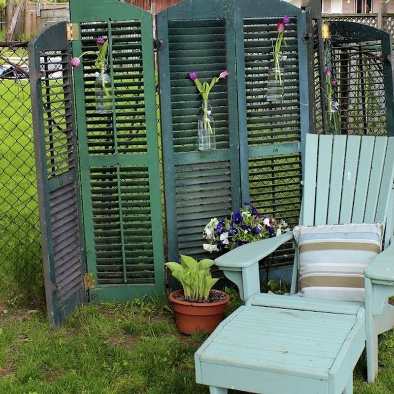Repurposed Window Shutter Screen