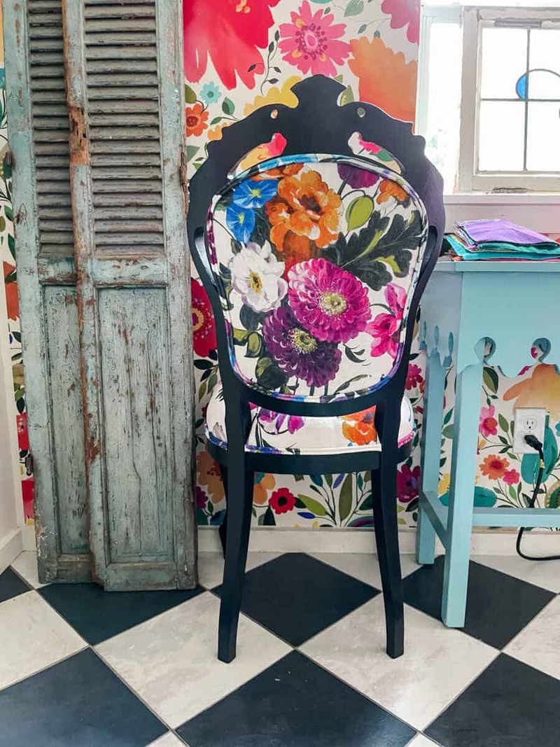 Repurpose Antique Furniture with Modern Upholstery