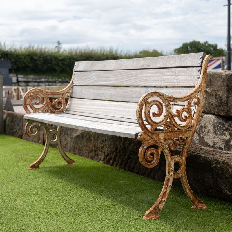 Ornate Iron Furnishings Weather Gracefully With Age