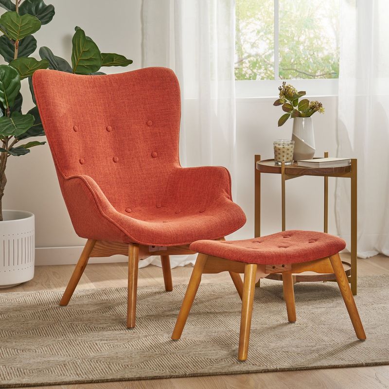 Mid-Century STRANDMON Wingback Chair
