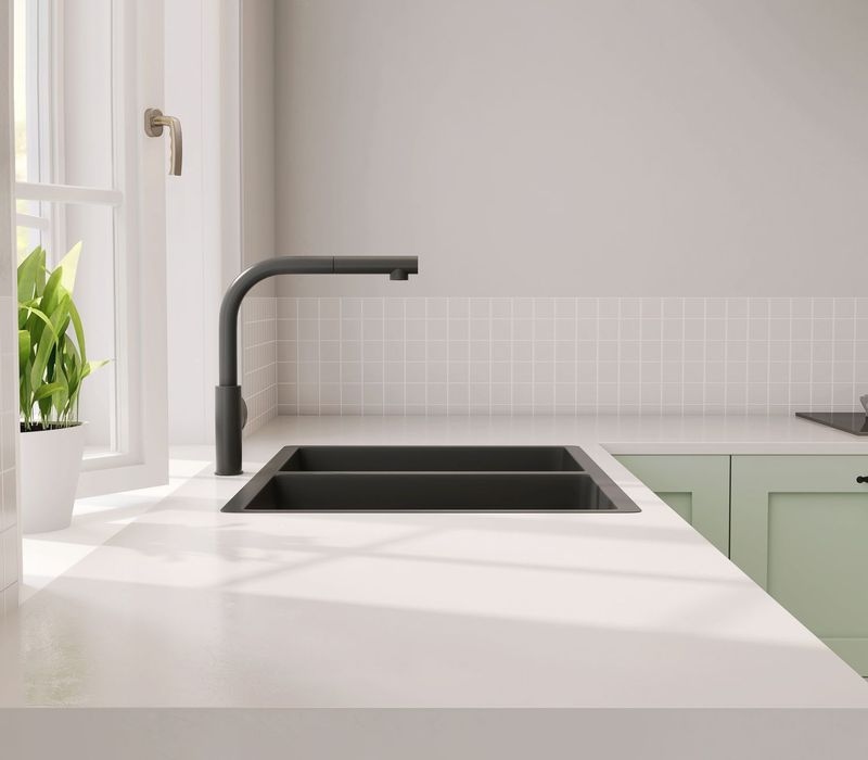 Light Countertops Show Every Crumb