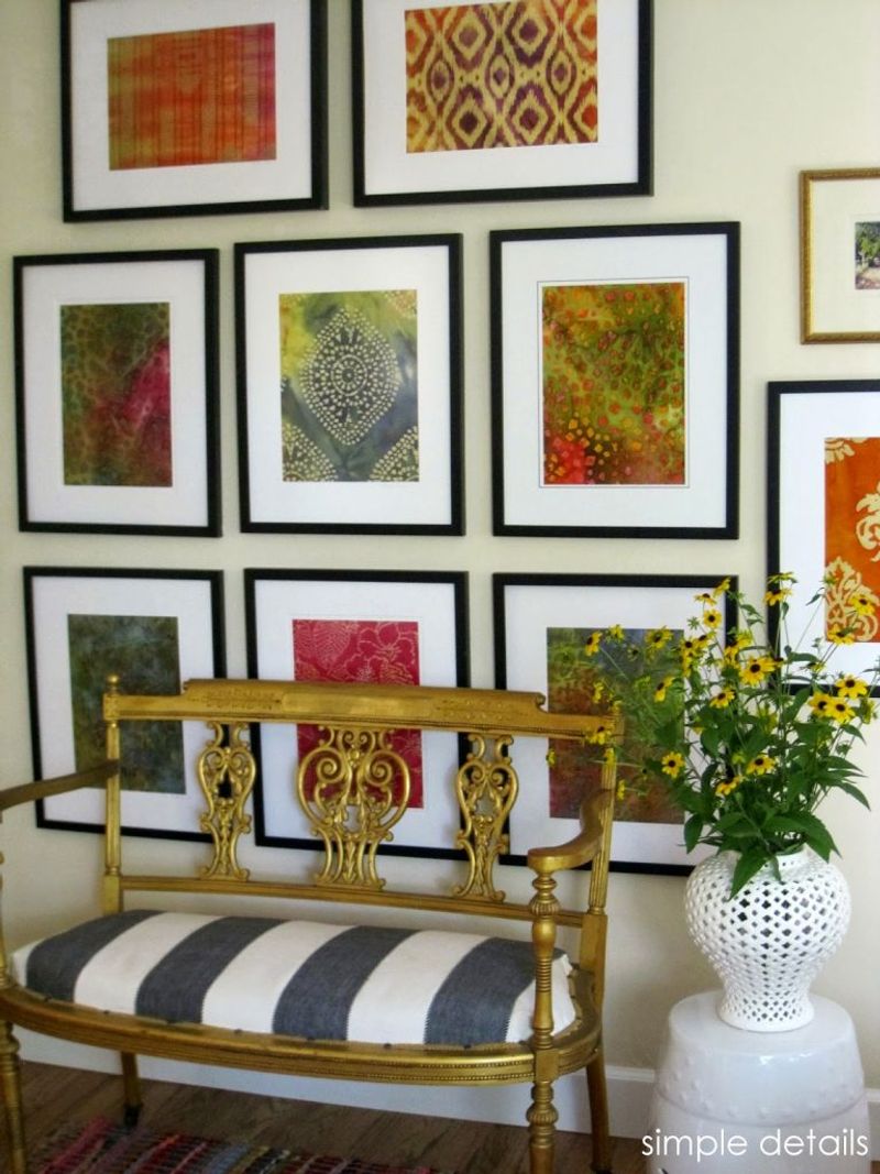 Frame Fabric Scraps As Wall Art