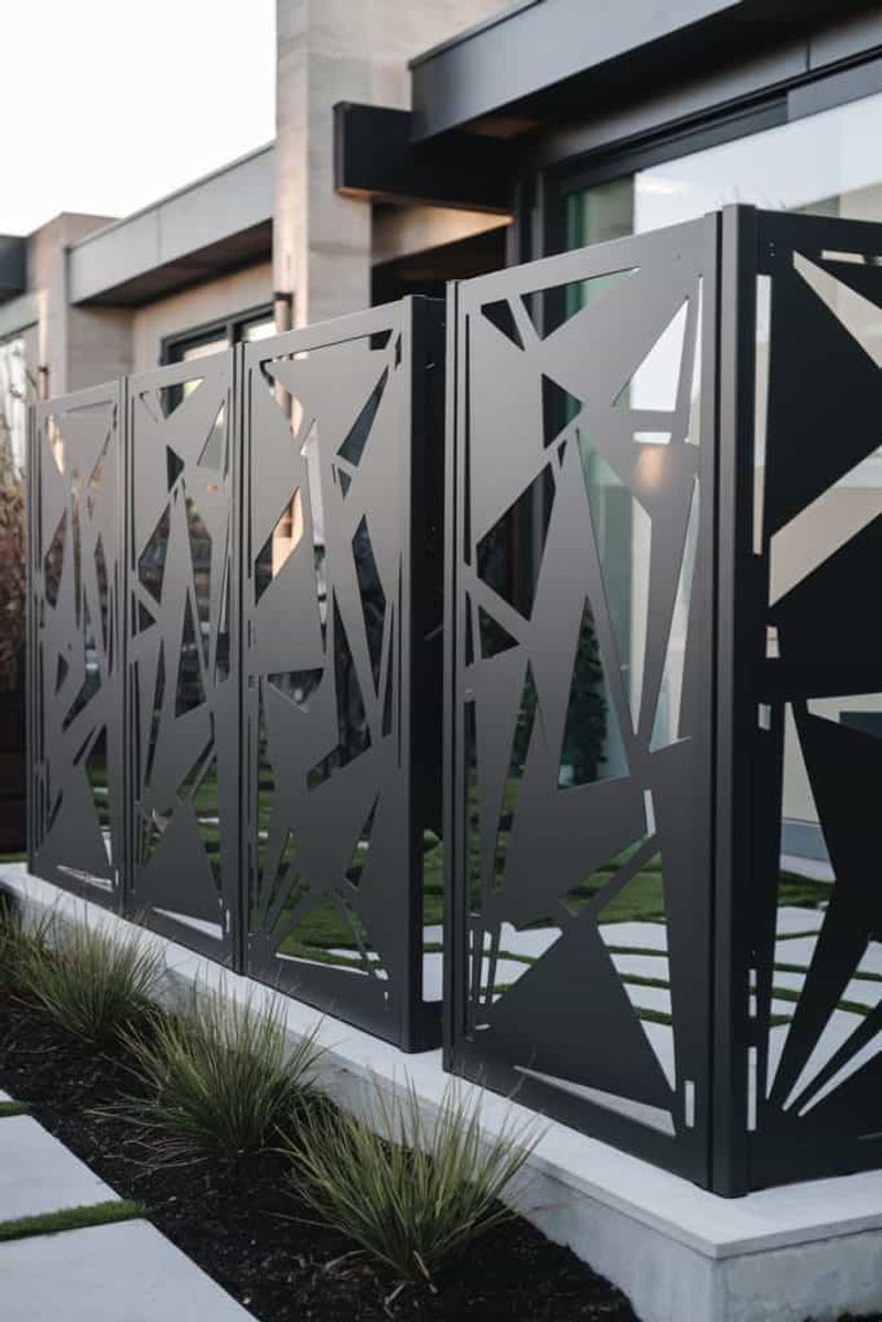 Staggered-Height Aluminum Fencing