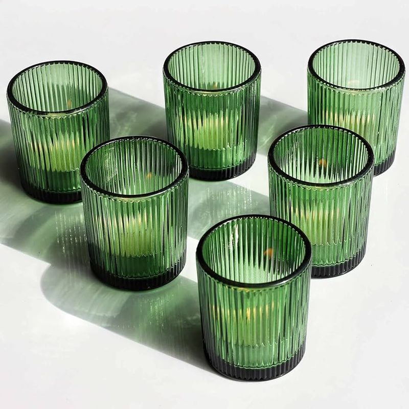 Olive Candles and Holders