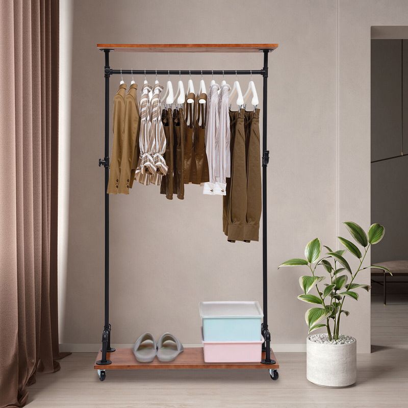 Incorporate A Wooden Clothing Rack