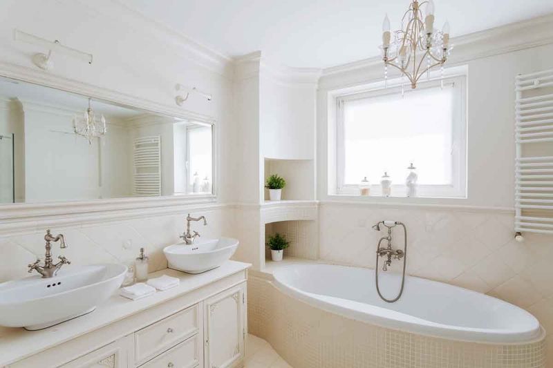 Chandelier Over Bathtub