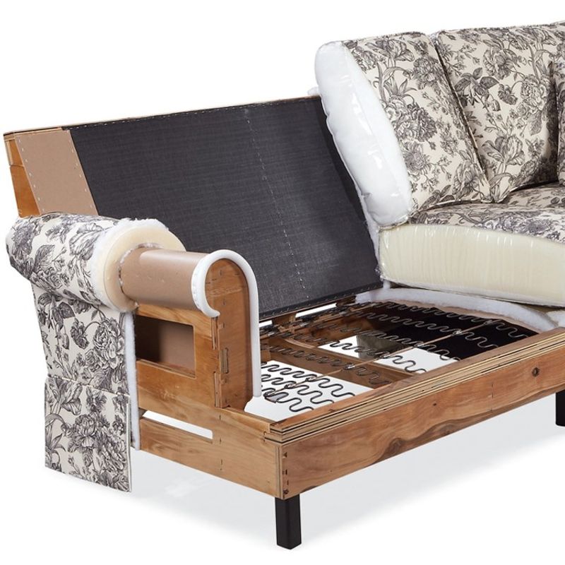 Hardwood Frames Under Upholstery