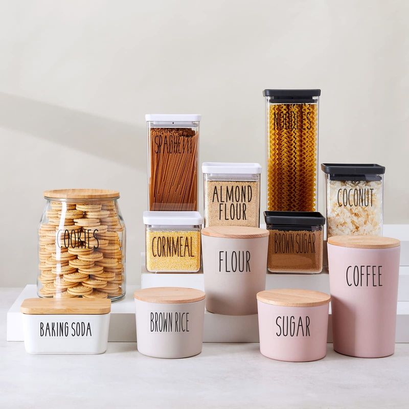 Labeled Storage Containers