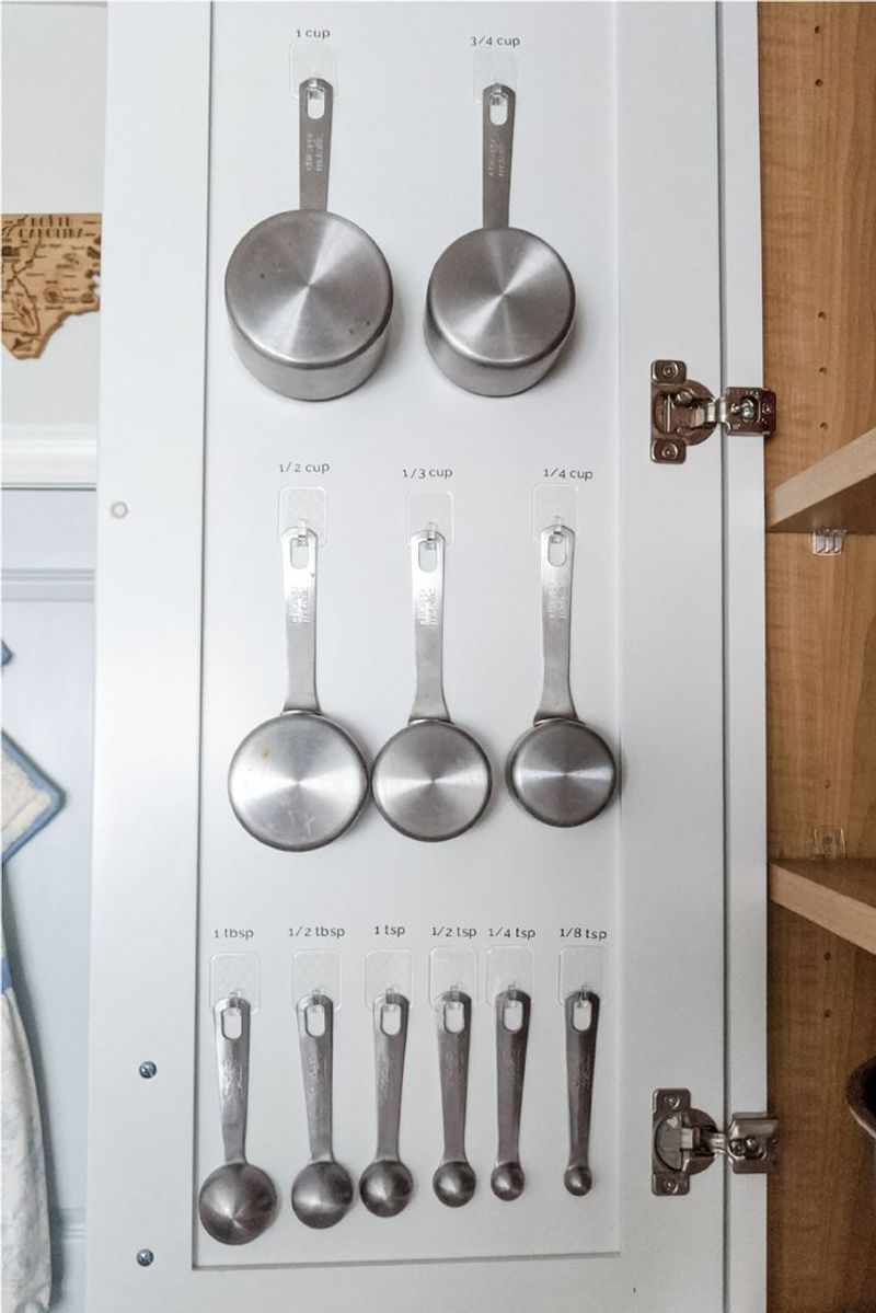 Command Hooks for Measuring Cup Storage