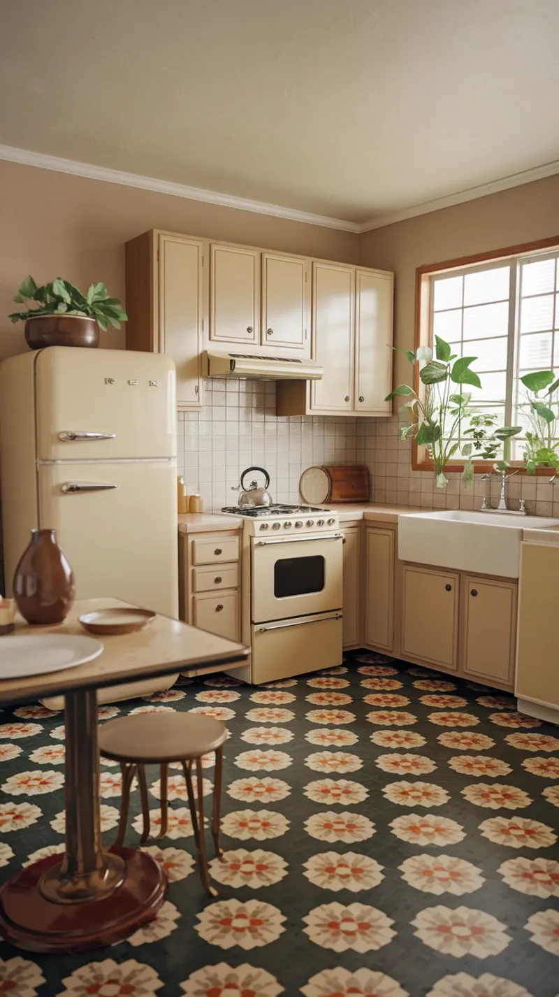 Patterned Linoleum Floors