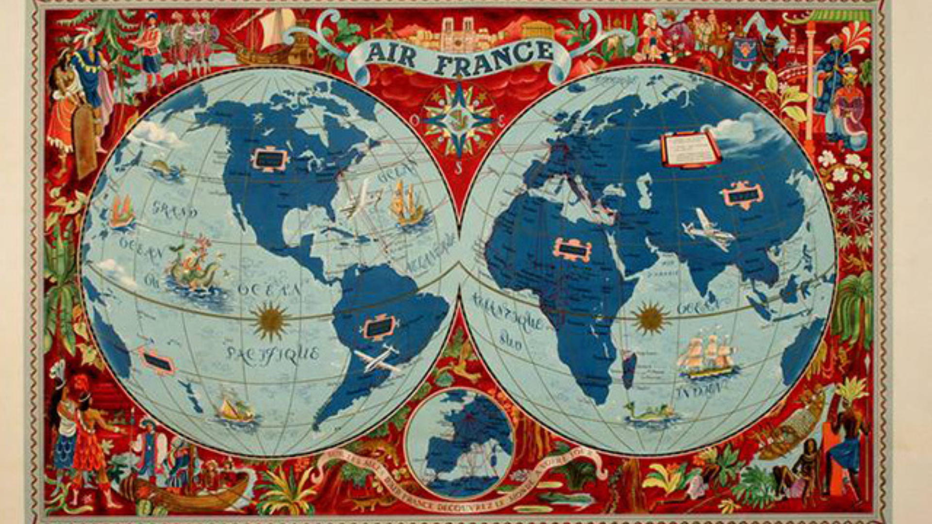 early 20th century travel poster