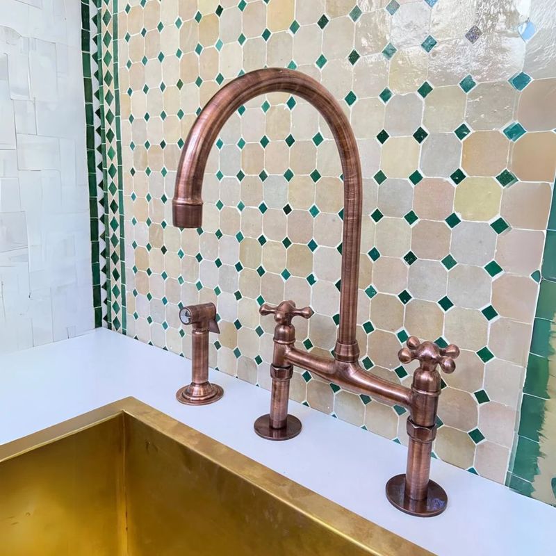 Patinated Copper & Brass Fixtures