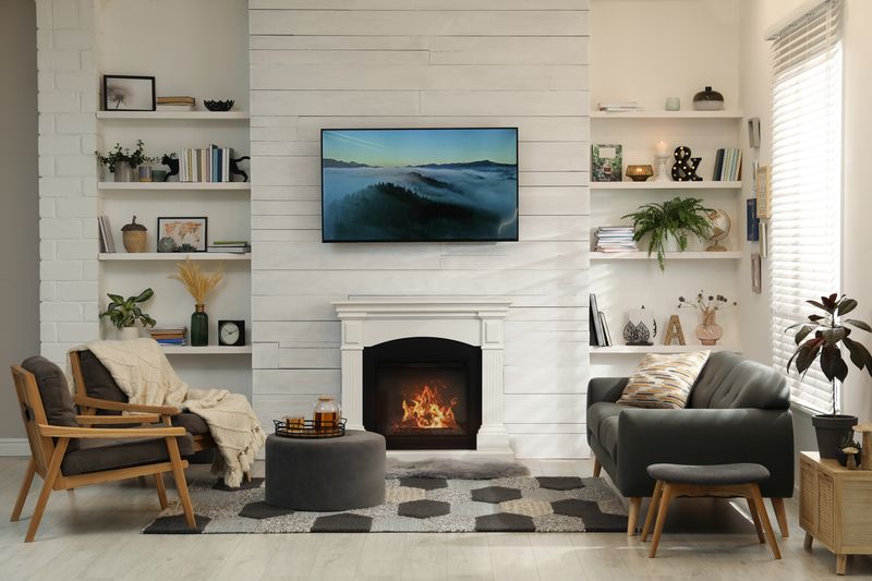 TV Above Fireplace