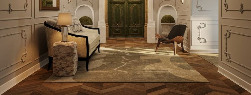 Layer With Strategic Area Rugs