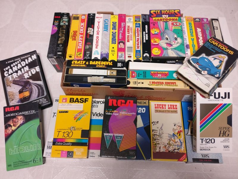 VHS Tapes And Cassettes 