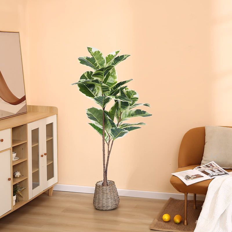 Plastic Plants Collecting Dust