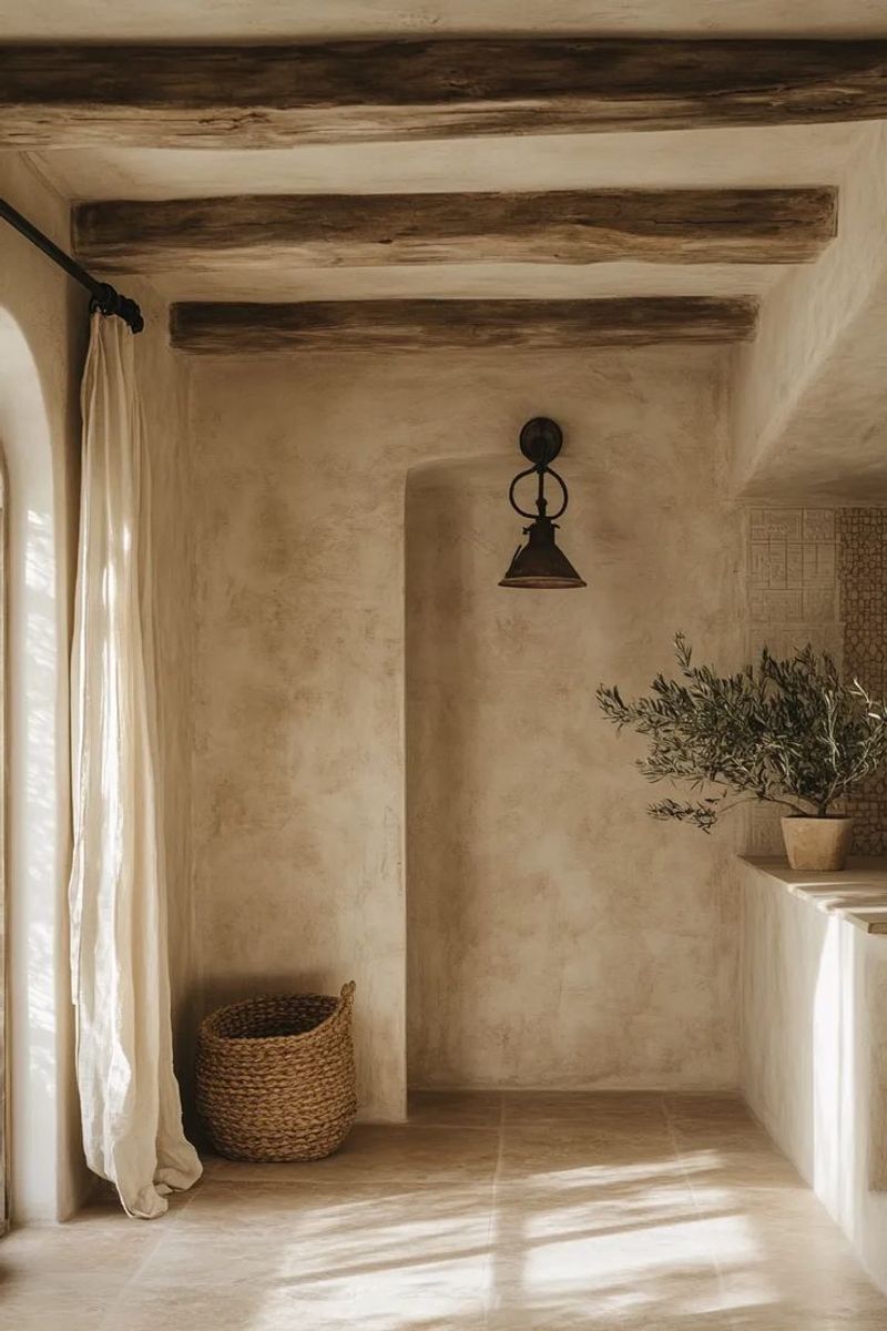 Textured Plaster Walls With Imperfect Perfection