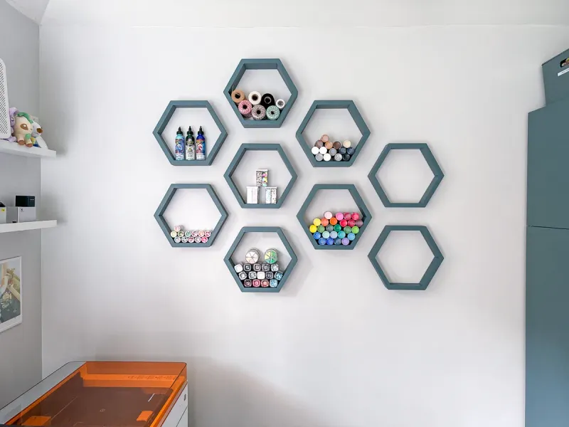 Floating LACK Shelves Wall Unit