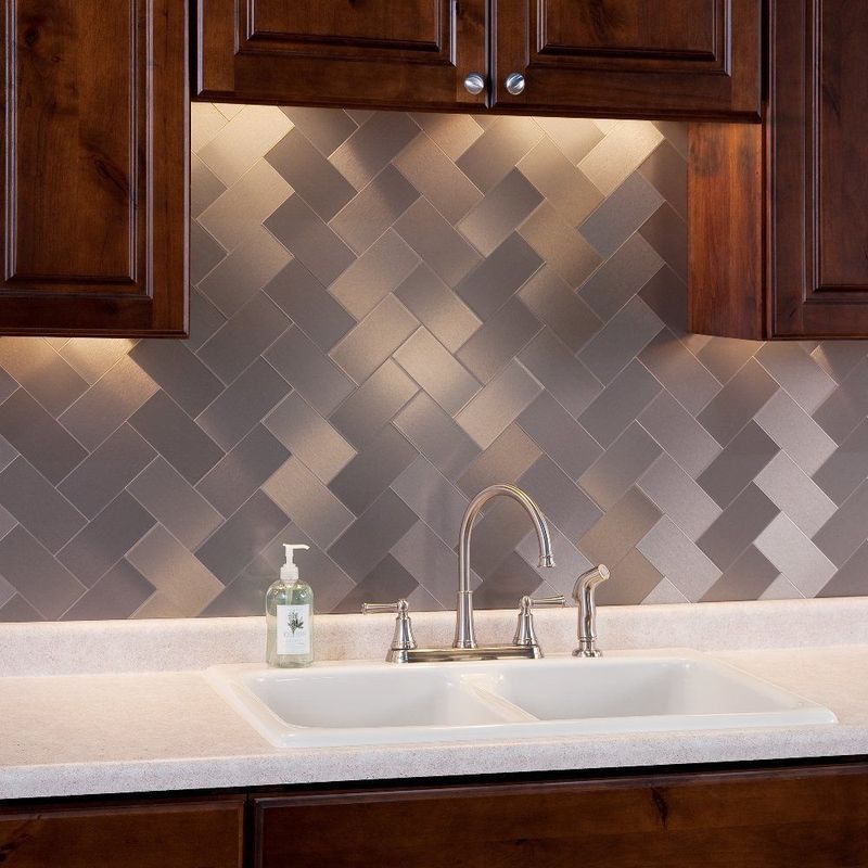 Peel-and-Stick Metal Tiles