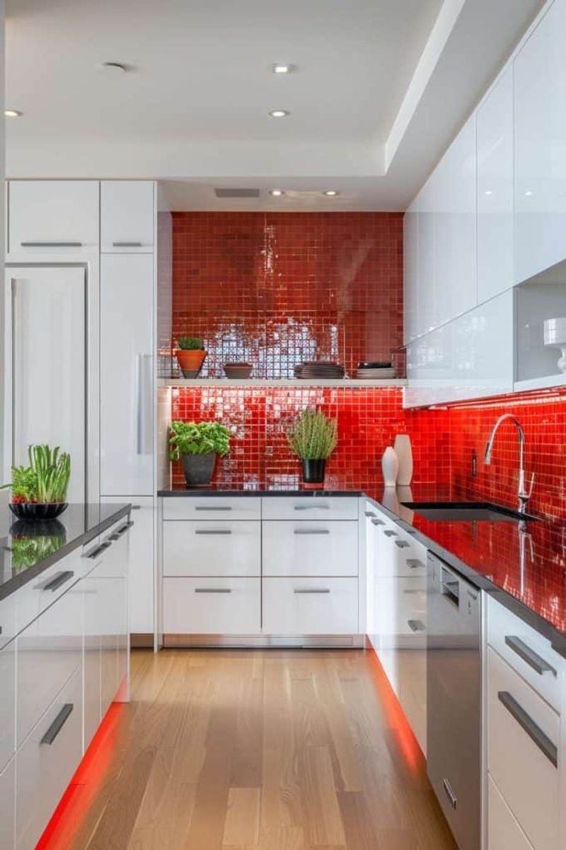 Red Tile Backsplash Magic