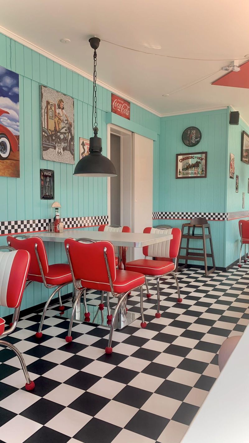 Diner-Style Checkerboard Floors