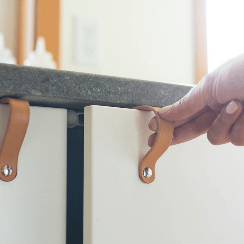 Leather-Look Cabinet Pulls