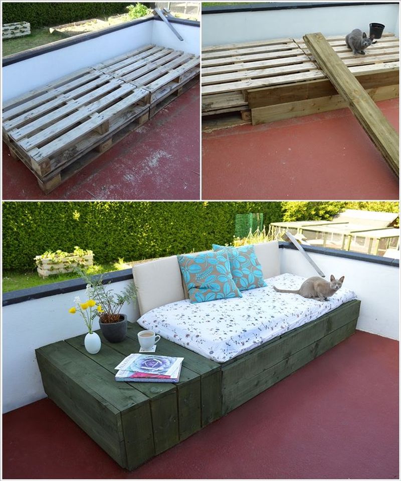 Pallet Daybed with Storage