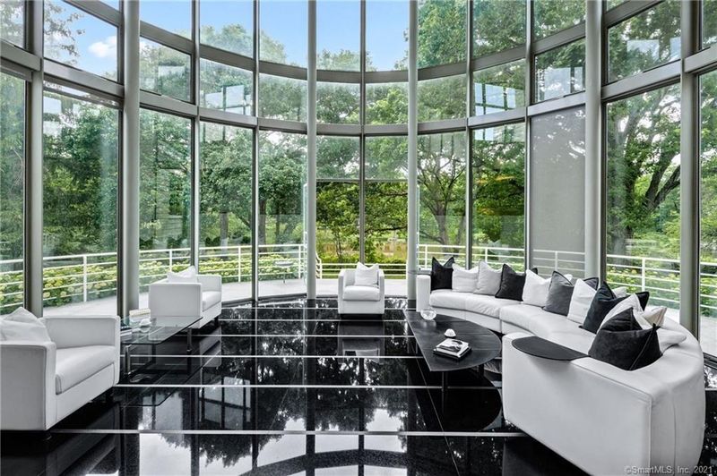Glass-Enclosed Lounge