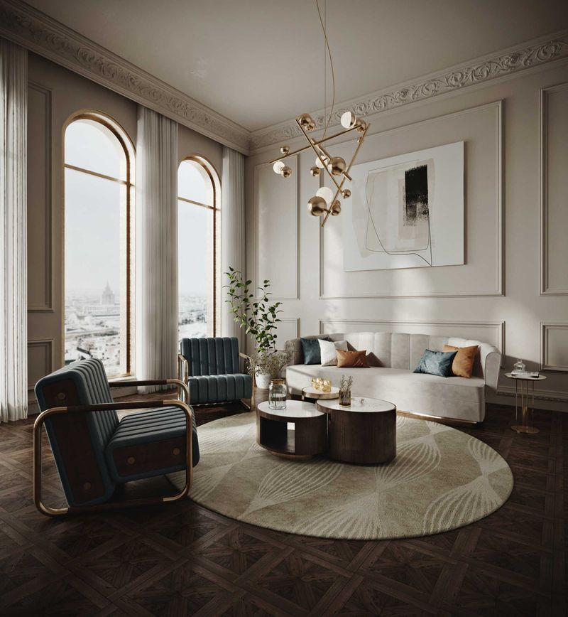 Brass Accents Without the '80s Bank Lobby Look