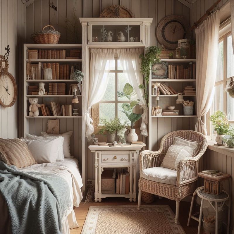 Vintage Books Create Cozy Reading Nooks