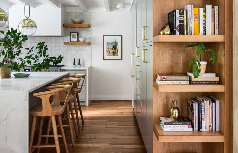Floating Shelves for Cookbooks