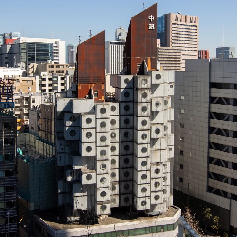 Nakagin Capsule Tower (Tokyo, Japan)