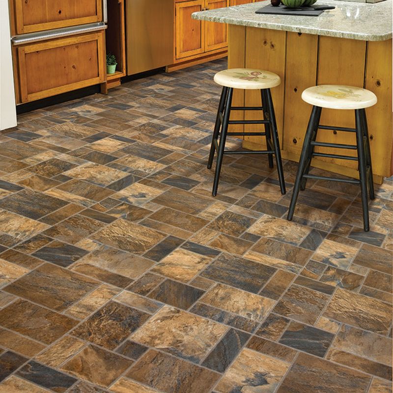 Vinyl Sheet Flooring with Fake Patterns