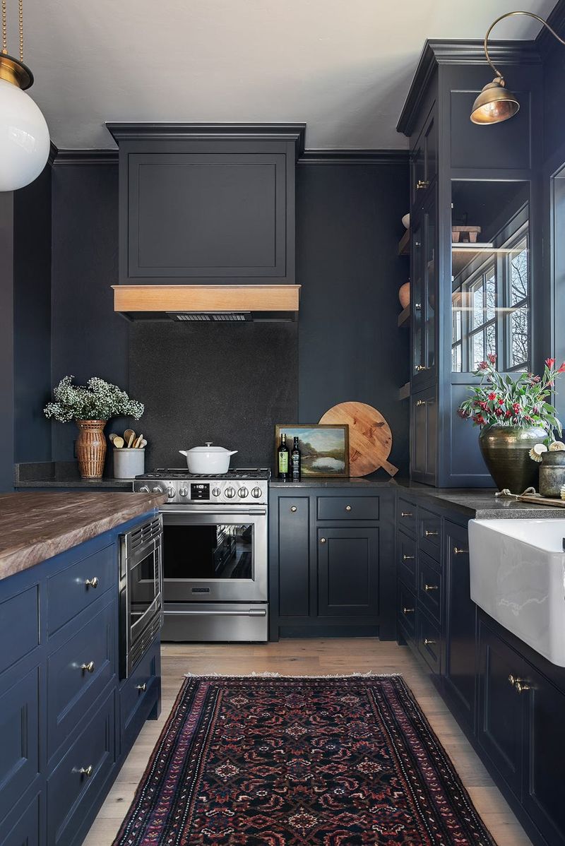 Distressed Navy Blue