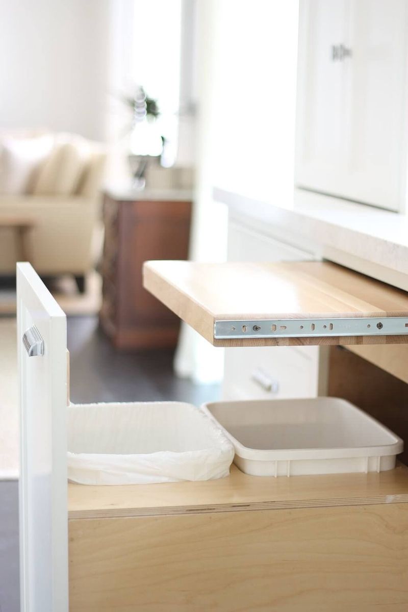 Slide-Out Cutting Board Station