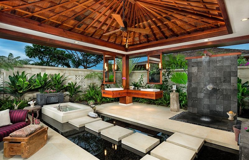 Indoor-Outdoor Bathrooms