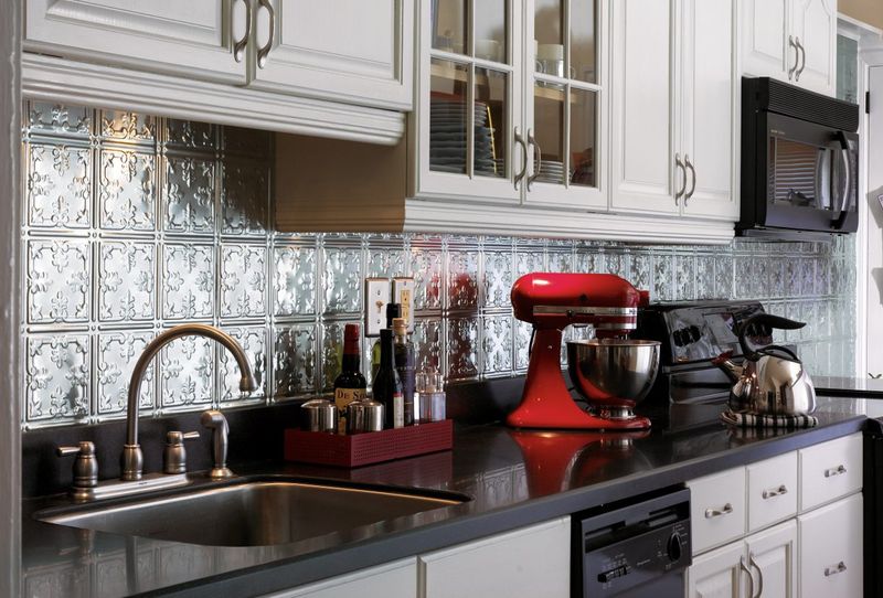 Pressed Tin Panels: Borrowed From Grandmother's Ceiling
