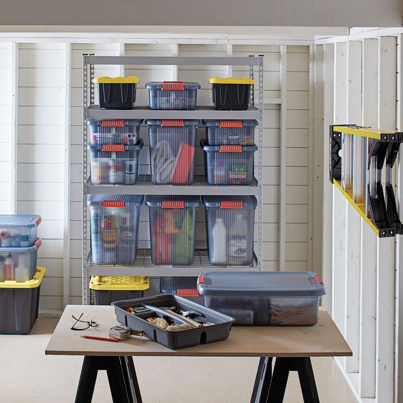 Create Storage With Plastic Shelving Units