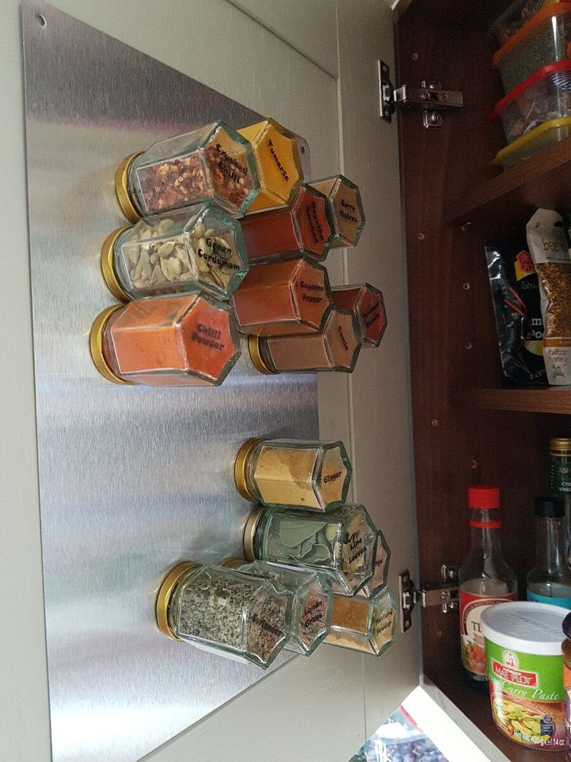 Use Magnetic Spice Jars