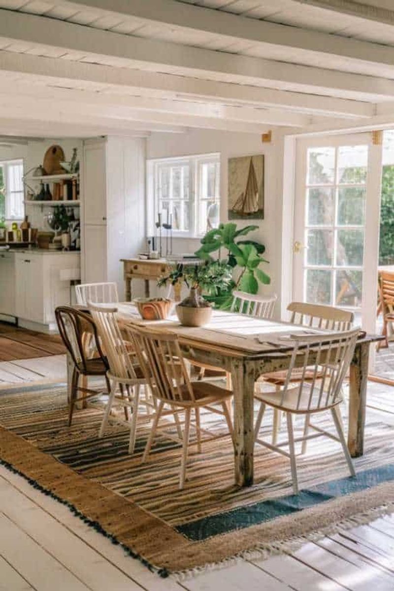 Incorporate A Farmhouse Table For Gathering