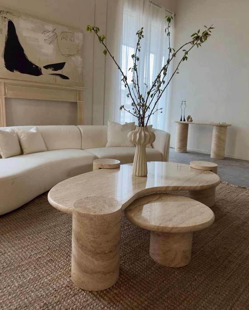 Mix Weathered Woods With Marble
