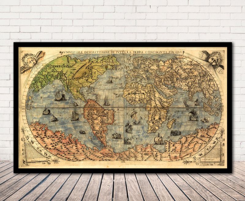 Display Vintage Maps and Documents