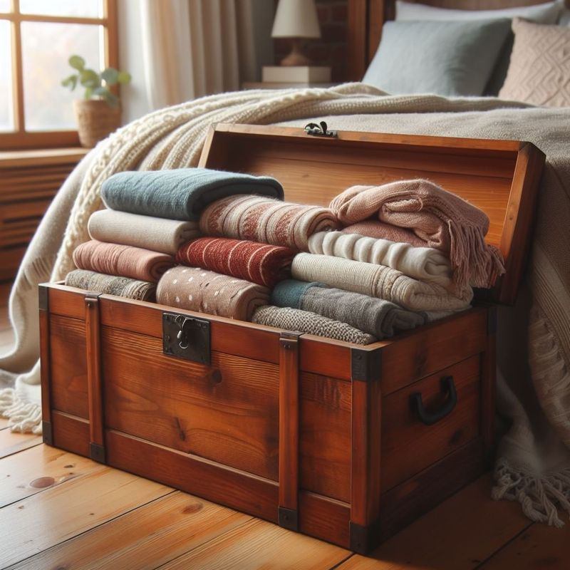 Set Up A Vintage Trunk At The Foot Of Your Bed