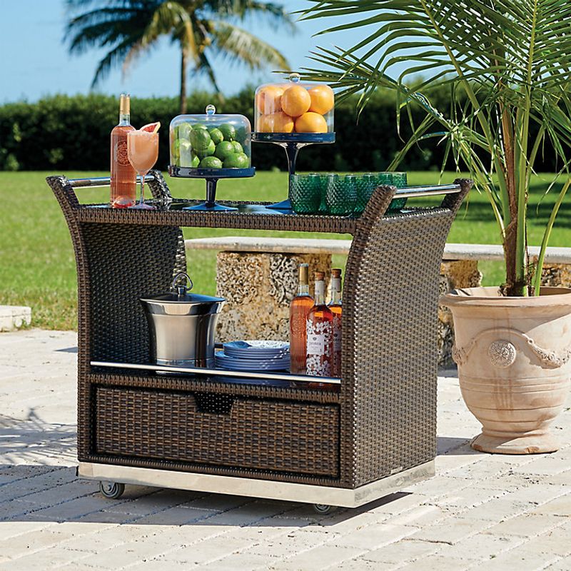 Set Up an Outdoor Bar Cart