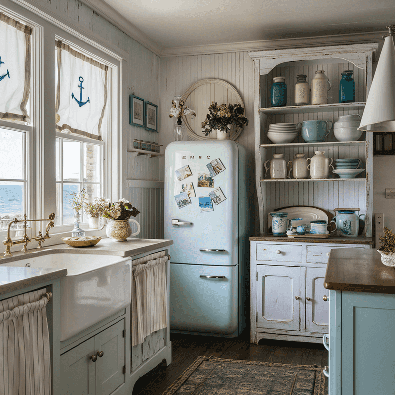 Coastal Cottage + Beadboard & Sea Glass